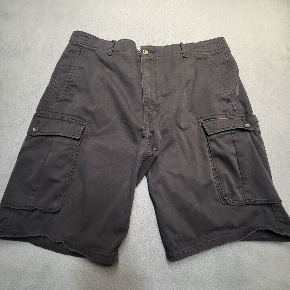Levis Cargo Shorts Mens 38 Black 10" Inseam Casual Outdoors